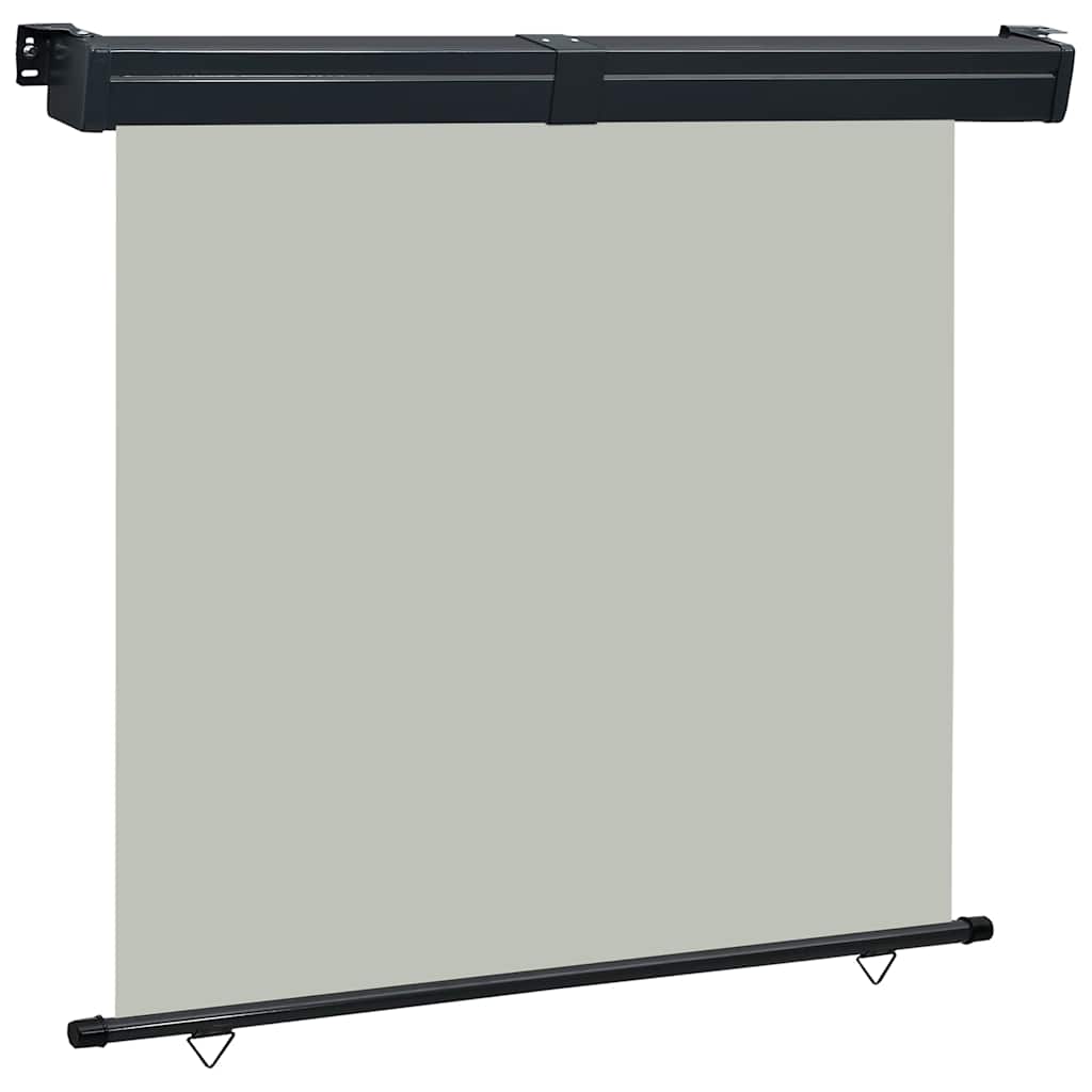 vidaXL Balcony Side Awning | Grey | Steel | 175x250 cm | Retractable