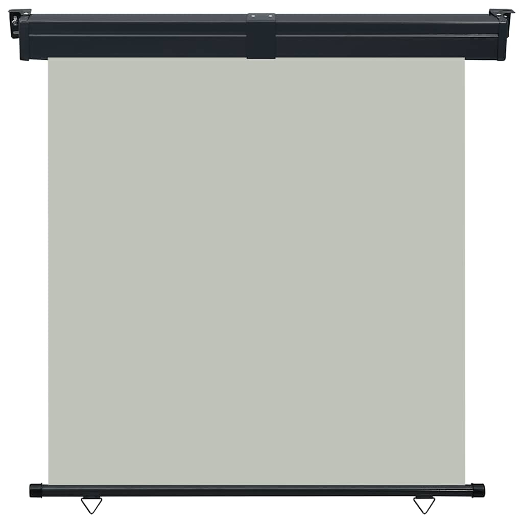 vidaXL Balcony Side Awning | Grey | Steel | 175x250 cm | Retractable