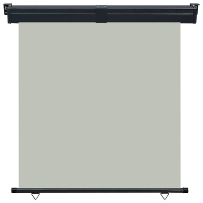 vidaXL Balcony Side Awning | Grey | Steel | 175x250 cm | Retractable