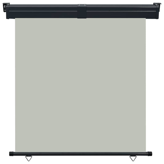 vidaXL Balcony Side Awning | Grey | Steel | 175x250 cm | Retractable