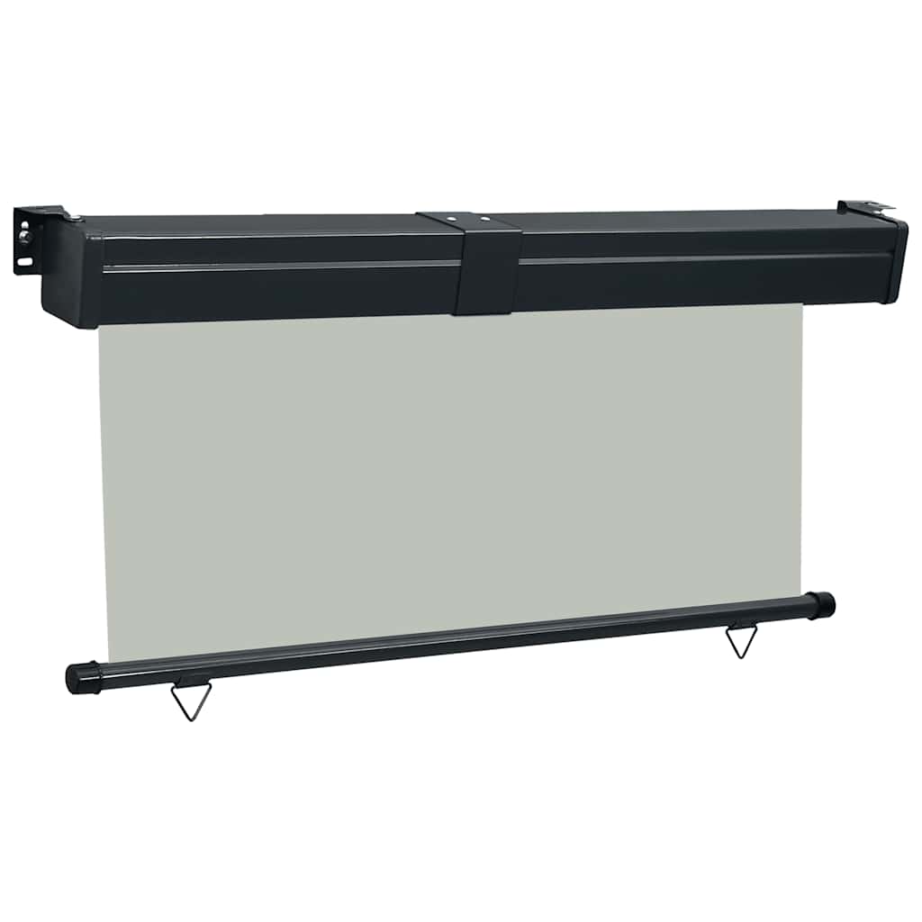 vidaXL Balcony Side Awning | Grey | Steel | 175x250 cm | Retractable