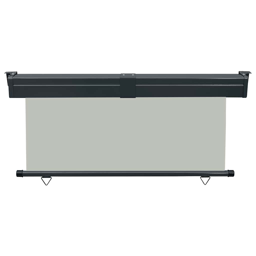 vidaXL Balcony Side Awning | Grey | Steel | 175x250 cm | Retractable