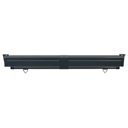 vidaXL Balcony Side Awning | Grey | Steel | 175x250 cm | Retractable