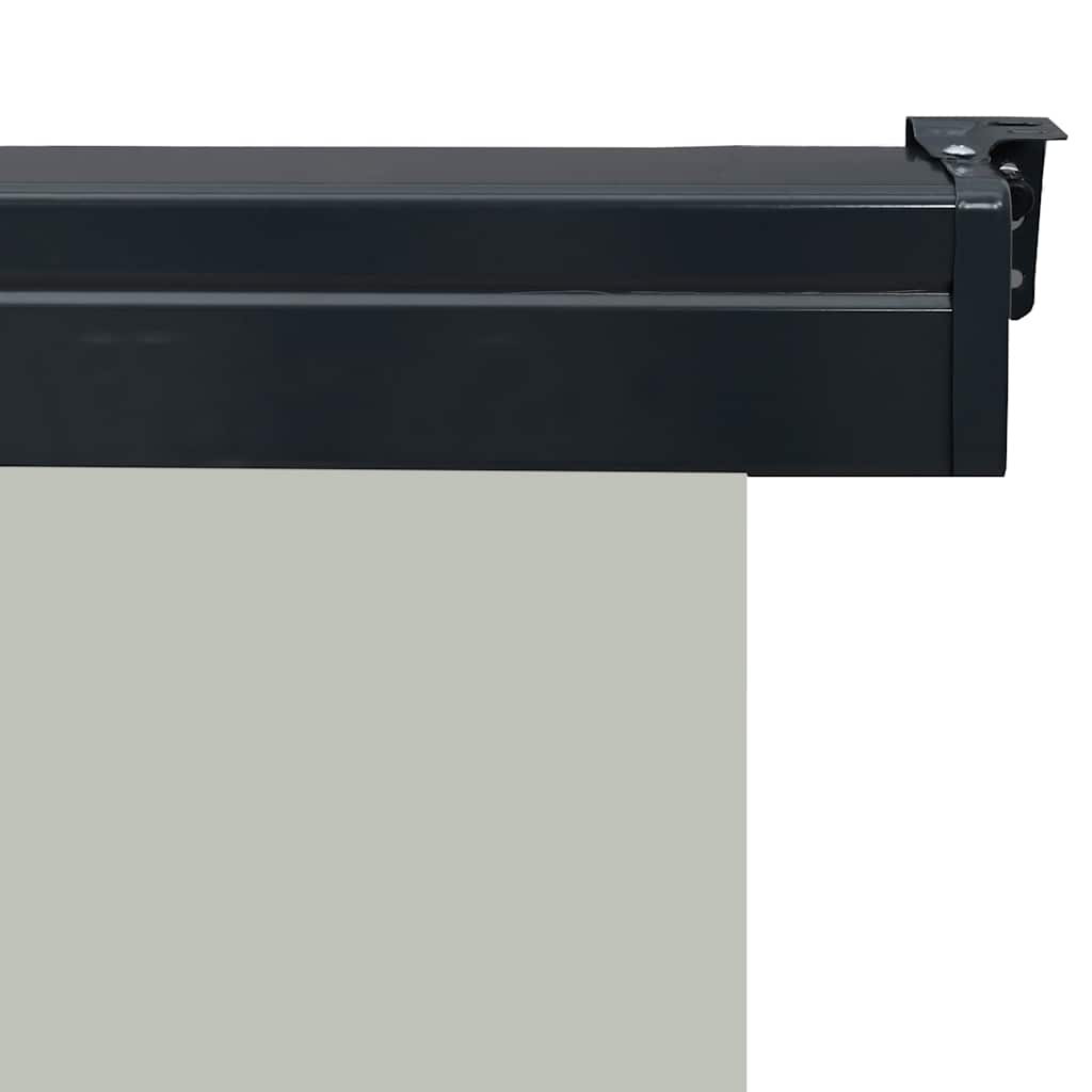 vidaXL Balcony Side Awning | Grey | Steel | 175x250 cm | Retractable