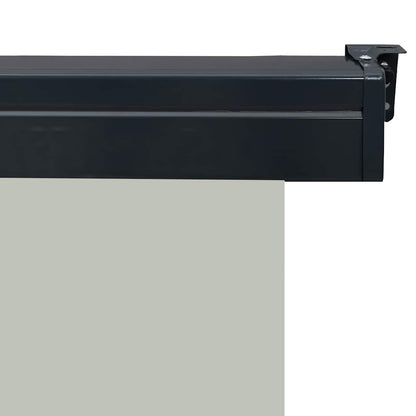 vidaXL Balcony Side Awning | Grey | Steel | 175x250 cm | Retractable