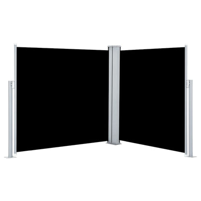 vidaXL Side Awning | Black | Polyester with PU coating | 100x600 cm