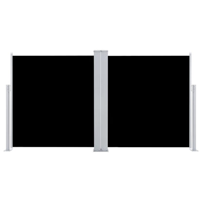vidaXL Side Awning | Black | Polyester with PU coating | 100x600 cm