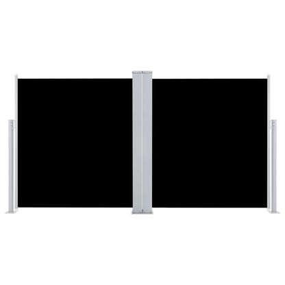 vidaXL Side Awning | Black | Polyester with PU coating | 100x600 cm