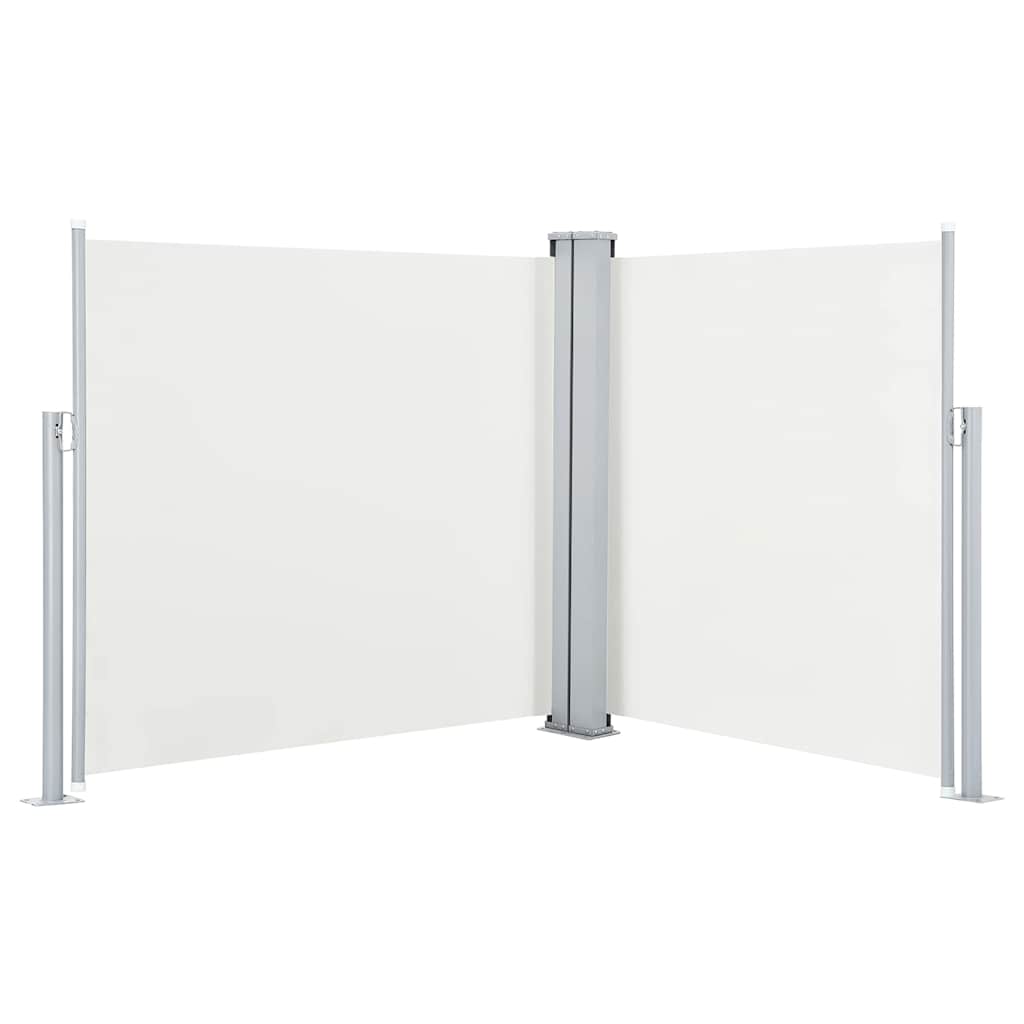 48443 vidaXL Retractable Side Awning Cream 100x600 cm