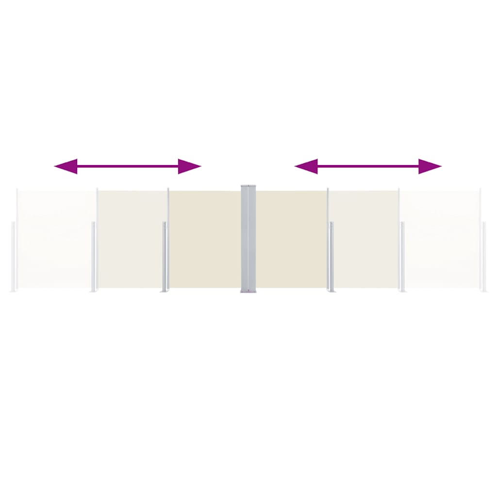 vidaXL Side Awning | Cream
