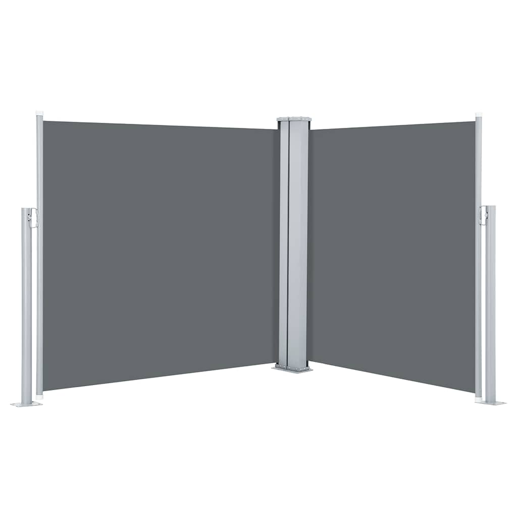 vidaXL Side Awning | Anthracite | Polyester with PU coating | 100 x 600 cm