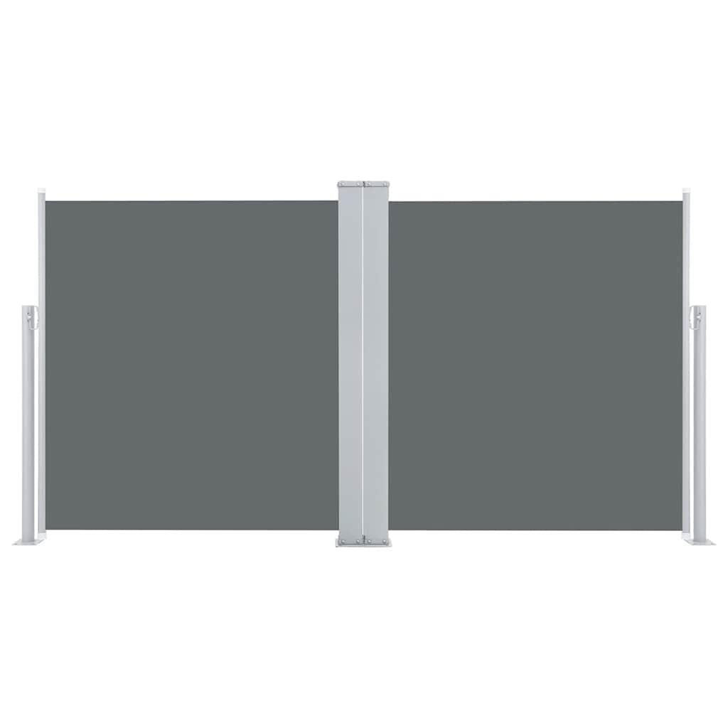 vidaXL Side Awning | Anthracite | Polyester with PU coating | 100 x 600 cm