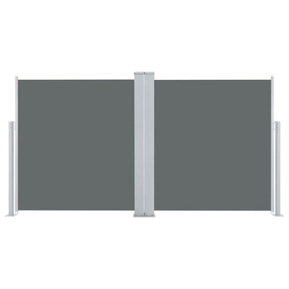 vidaXL Side Awning | Anthracite | Polyester with PU coating | 100 x 600 cm