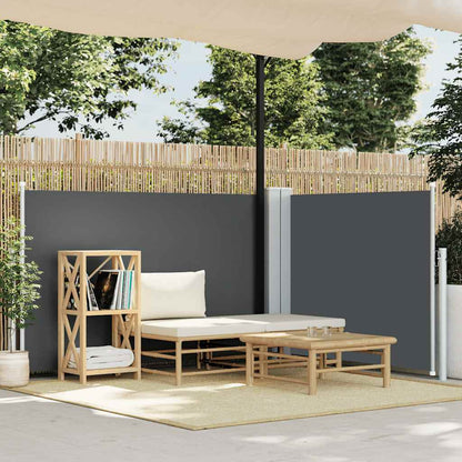 vidaXL Retractable Side Awning Anthracite 100x600 cm