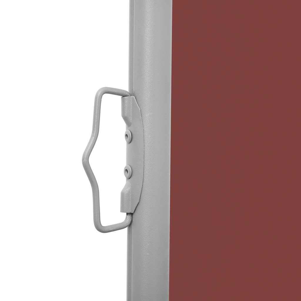vidaXL Retractable Side Awning Brown 100x600 cm