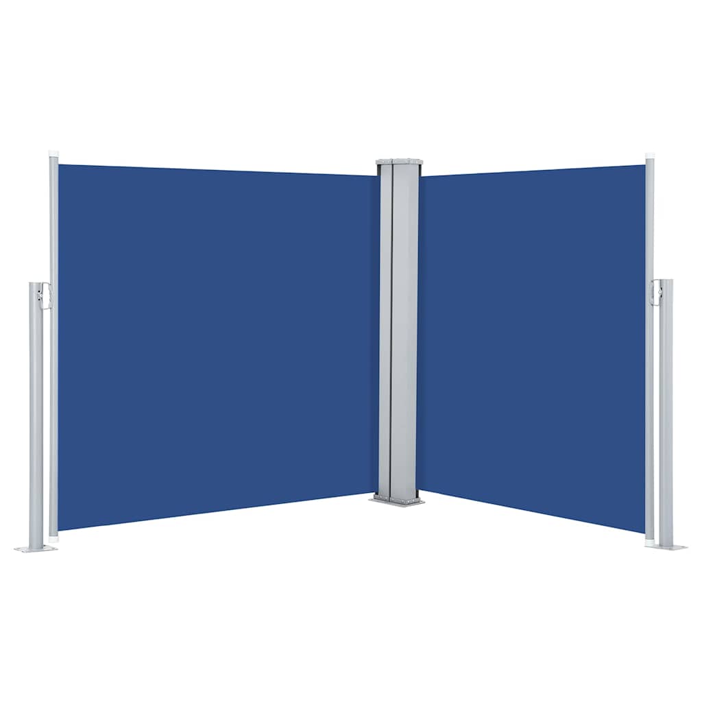 vidaXL Retractable Side Awning Blue 100x600 cm