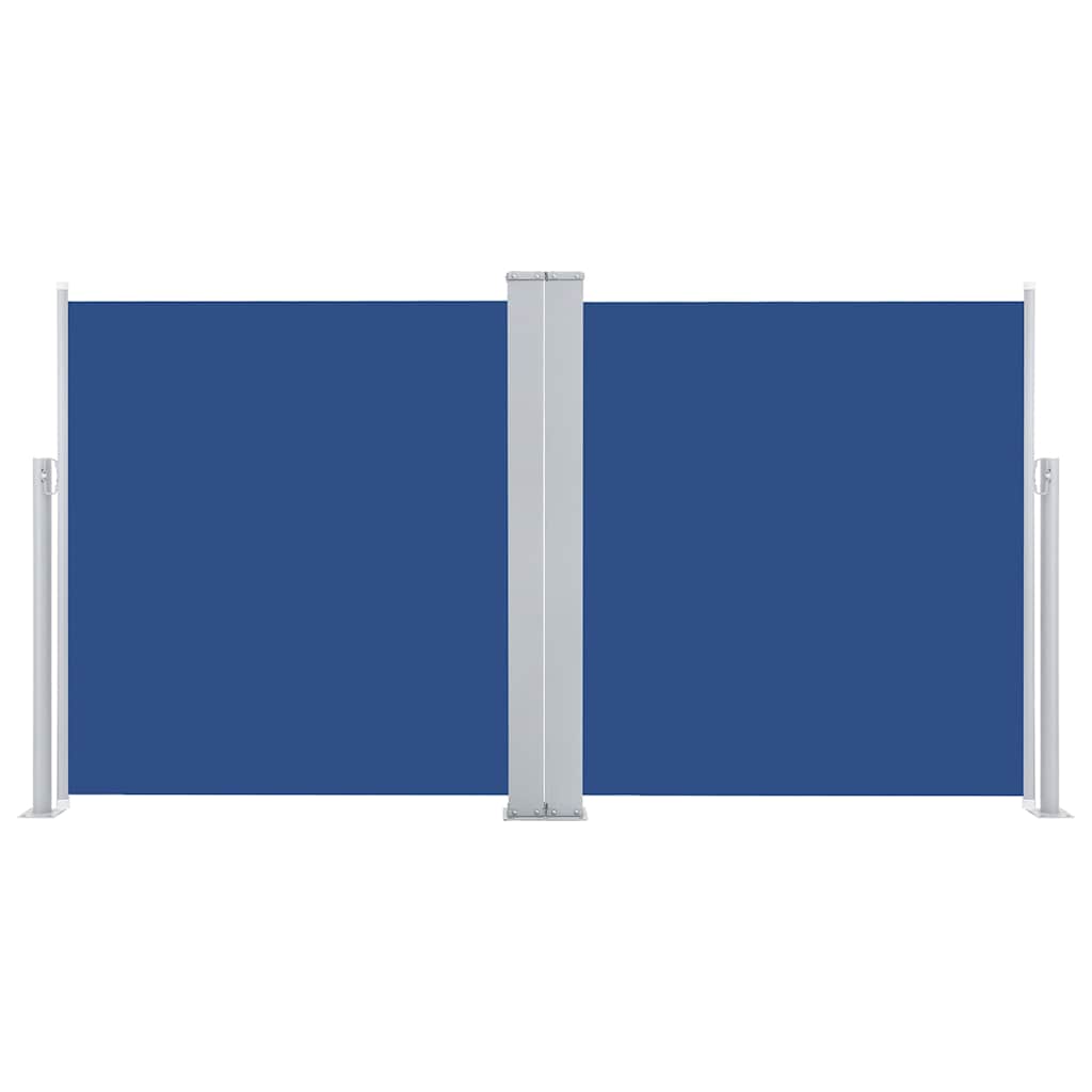 48446 vidaXL Retractable Side Awning Blue 100x600 cm