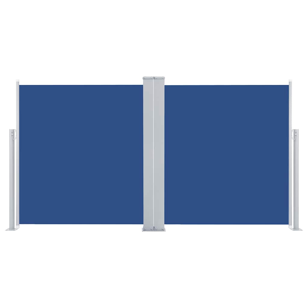 vidaXL Retractable Side Awning Blue 100x600 cm