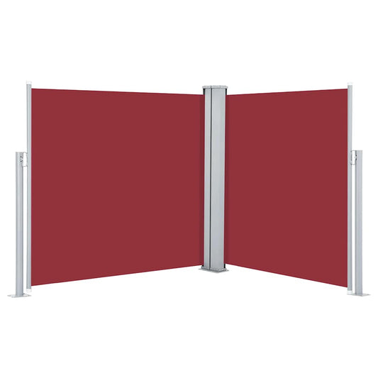 48447 vidaXL Retractable Side Awning Red 100x600 cm