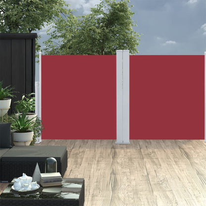 vidaXL Side Awning | Red | Polyester with PU coating | 100 x 600 cm