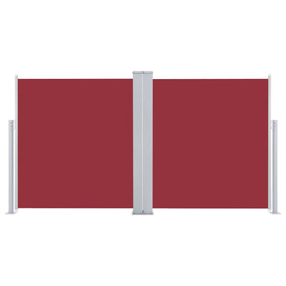 48447 vidaXL Retractable Side Awning Red 100x600 cm