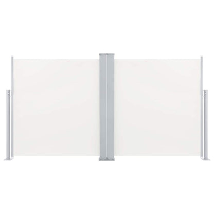 48449 vidaXL Retractable Side Awning Cream 120x600 cm