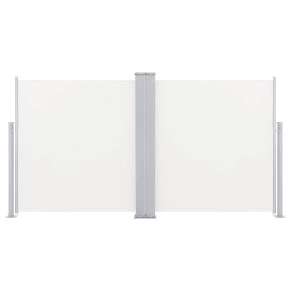 vidaXL Retractable Side Awning Cream 120x600 cm