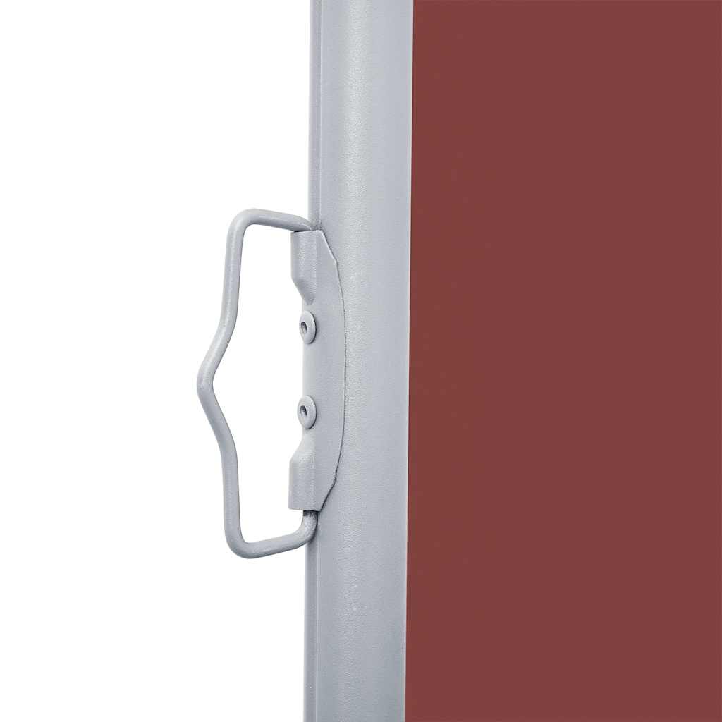 vidaXL Retractable Side Awning Brown 120x600 cm