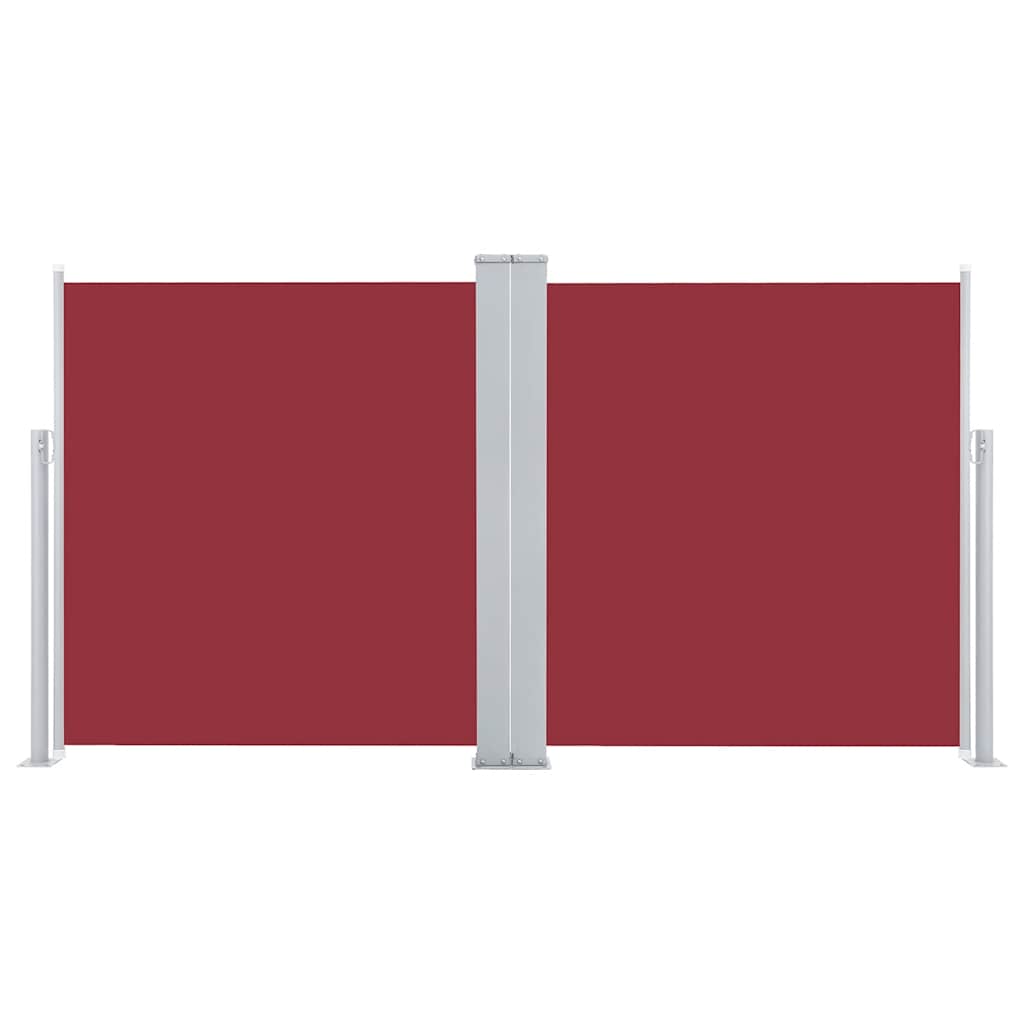 vidaXL Retractable Side Awning Red 120x600 cm