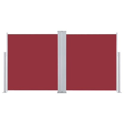 vidaXL Retractable Side Awning Red 120x600 cm