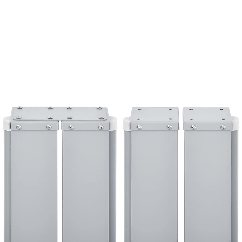 vidaXL Retractable Side Awning Red 120x600 cm