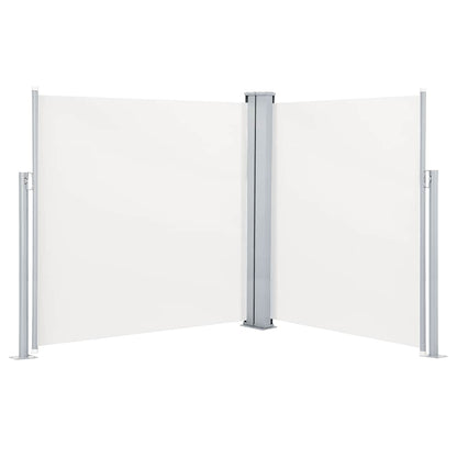 vidaXL Retractable Side Awning Cream 140x600 cm