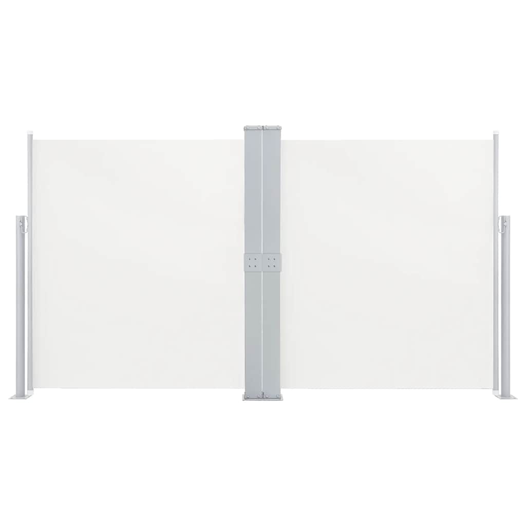 vidaXL Retractable Side Awning Cream 140x600 cm