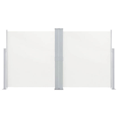 vidaXL Retractable Side Awning Cream 140x600 cm