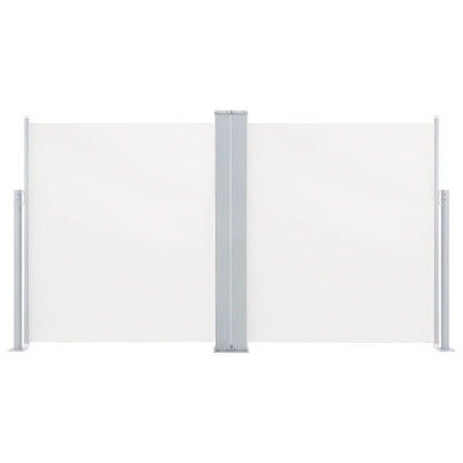 vidaXL Retractable Side Awning Cream 140x600 cm