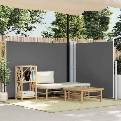 vidaXL Retractable Side Awning Anthracite 140x600 cm