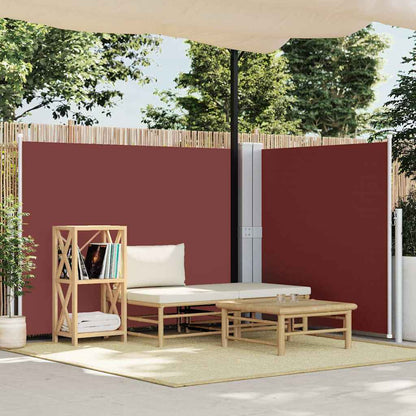 vidaXL Retractable Side Awning Brown 140x600 cm