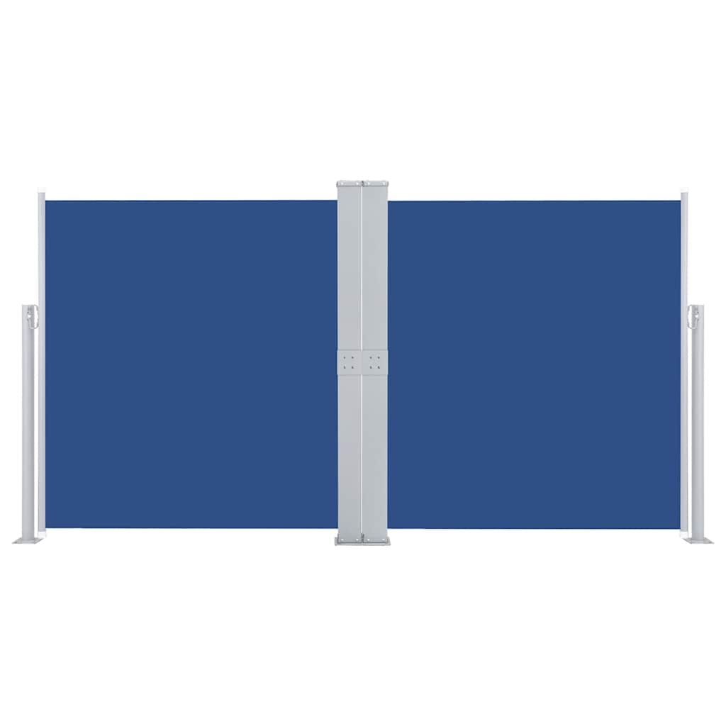 vidaXL Retractable Side Awning Blue 140x600 cm