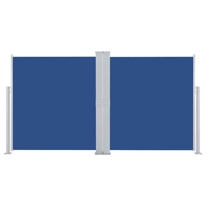 vidaXL Retractable Side Awning Blue 140x600 cm