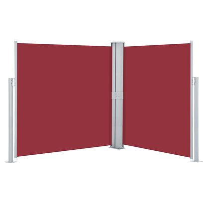 48465 vidaXL Retractable Side Awning Red 160x600 cm