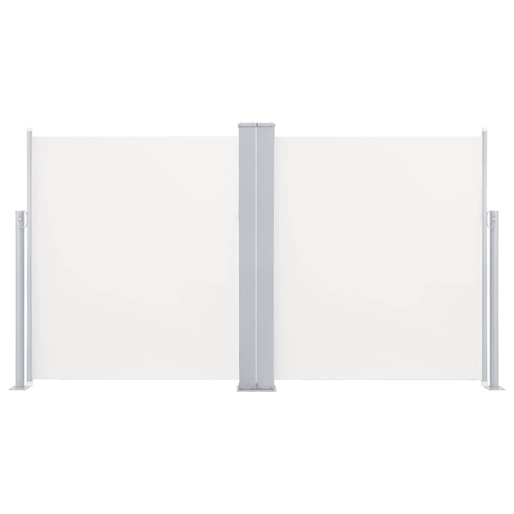 vidaXL Patio Retractable Double Side Awning 170x600 cm Cream
