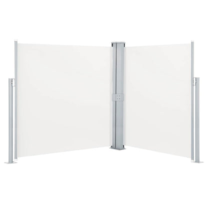 vidaXL Patio Retractable Double Side Awning 170x600 cm Cream