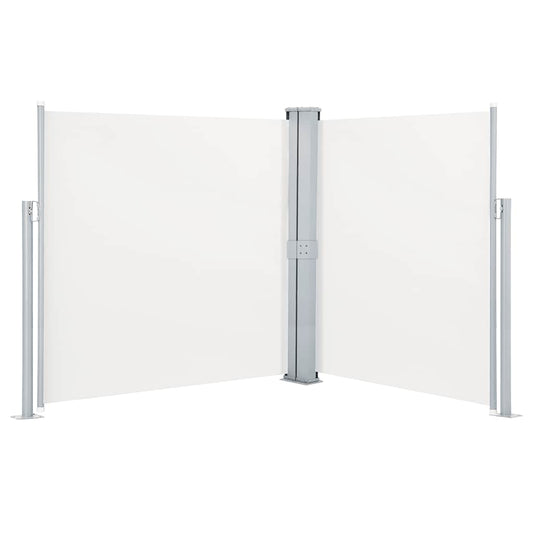 vidaXL Patio Retractable Double Side Awning 170x600 cm Cream