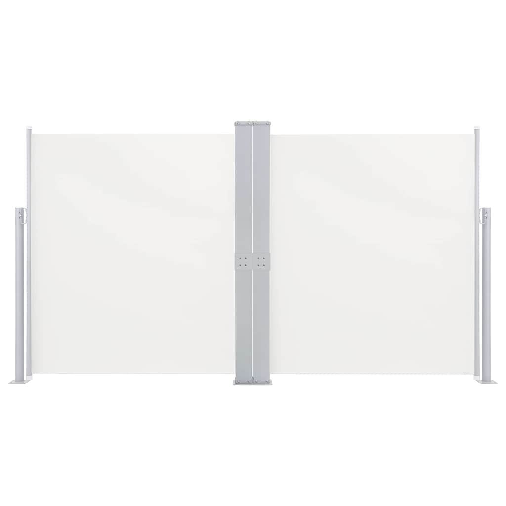 vidaXL Patio Retractable Double Side Awning 170x600 cm Cream