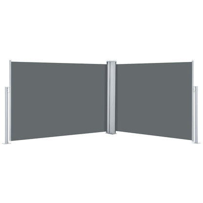 vidaXL Side Awning | Anthracite | Polyester with PU coating | 100x1000cm