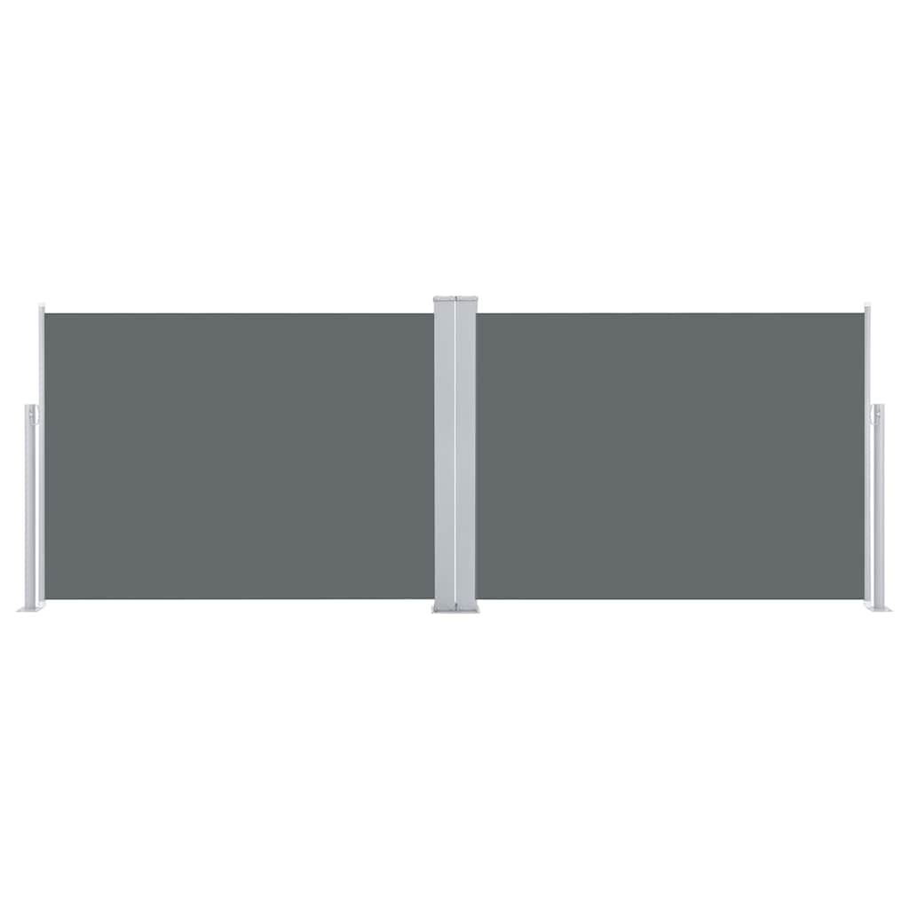 vidaXL Side Awning | Anthracite | Polyester with PU coating | 100x1000cm