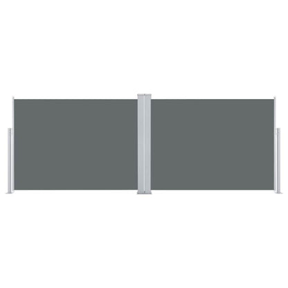 vidaXL Side Awning | Anthracite | Polyester with PU coating | 100x1000cm