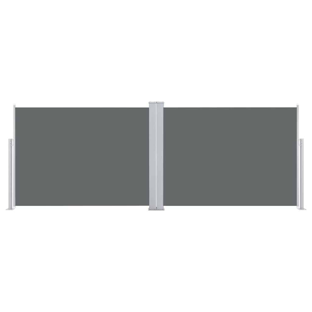 48474 vidaXL Retractable Side Awning Anthracite 100x1000 cm