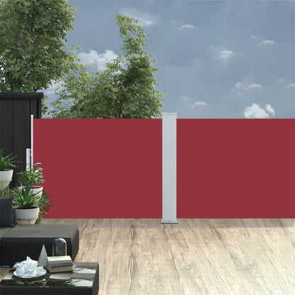 vidaXL Side Awning | Red