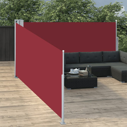 vidaXL Side Awning | Red